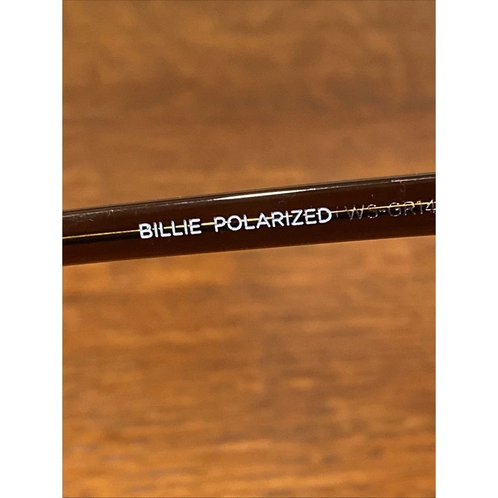 DIFF Billie Polarized Brown Sunglasses Unisex Square WS-GR143P 52-20-145